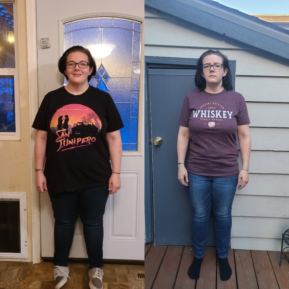 A side-by-side photo of Ranada in November and May