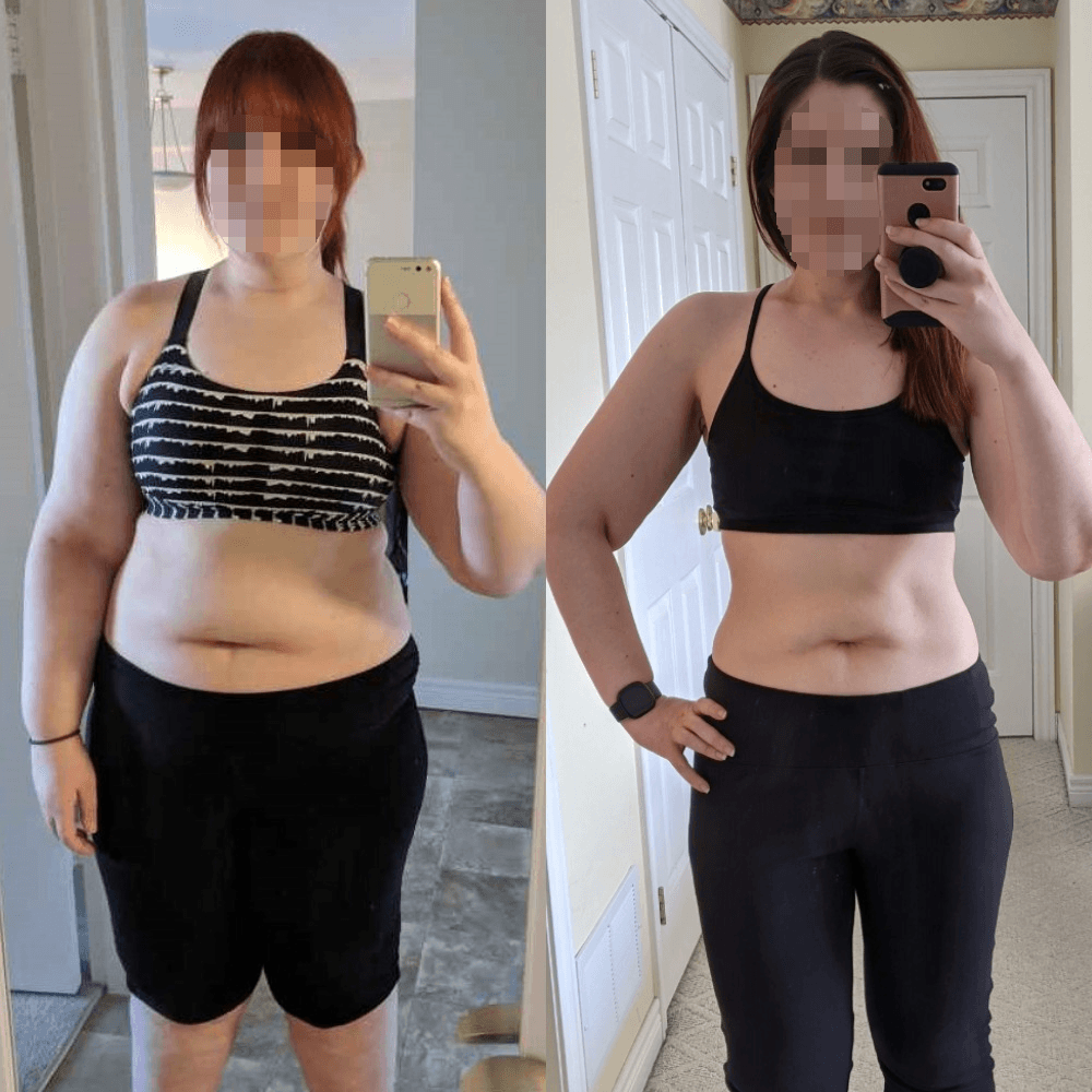 Sarah before and after