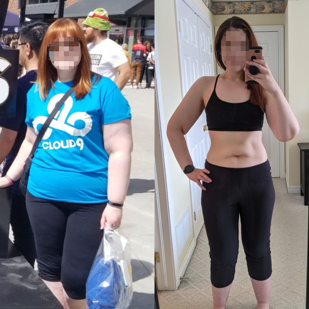 Sarah before and after