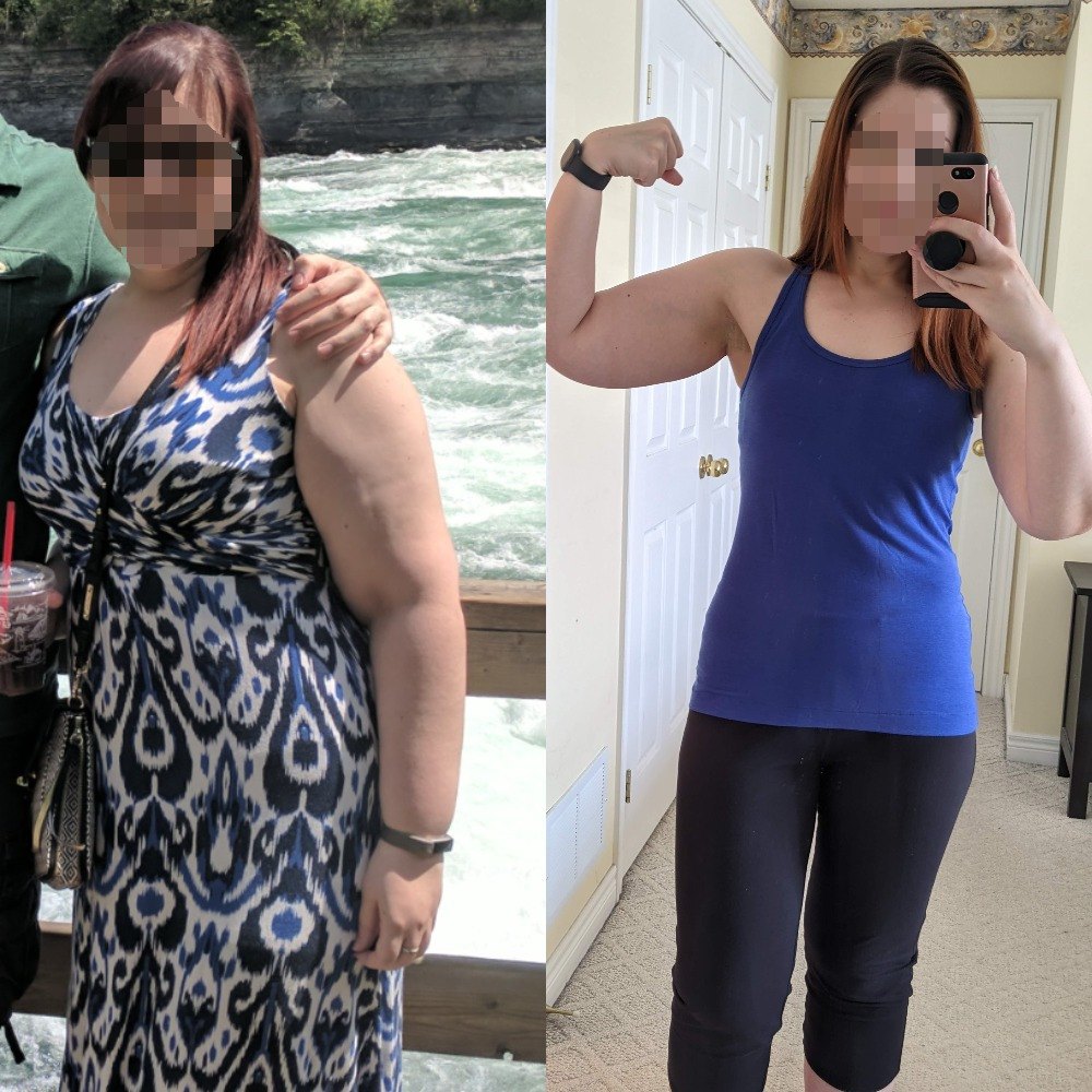 Sarah before and after