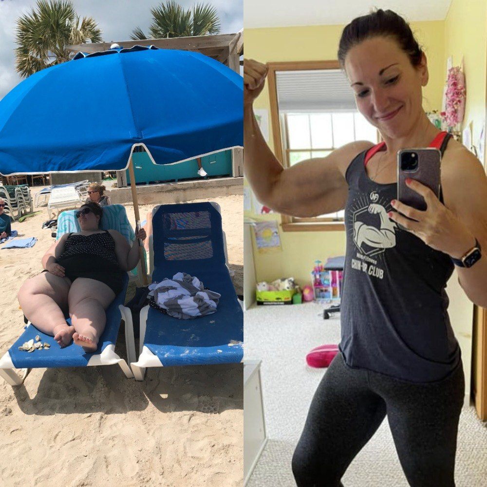 Megan before and after