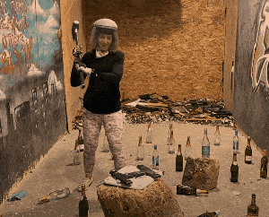 Megan smashing her scale