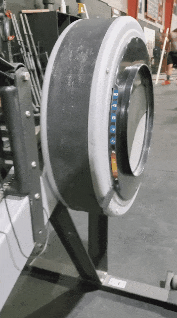Demonstration of row machine damper