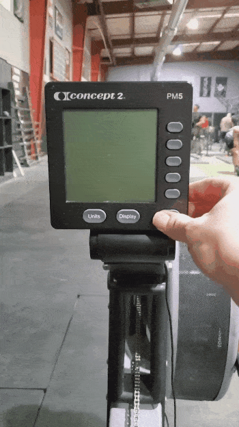 Demonstration of monitor for Concept2 row machine