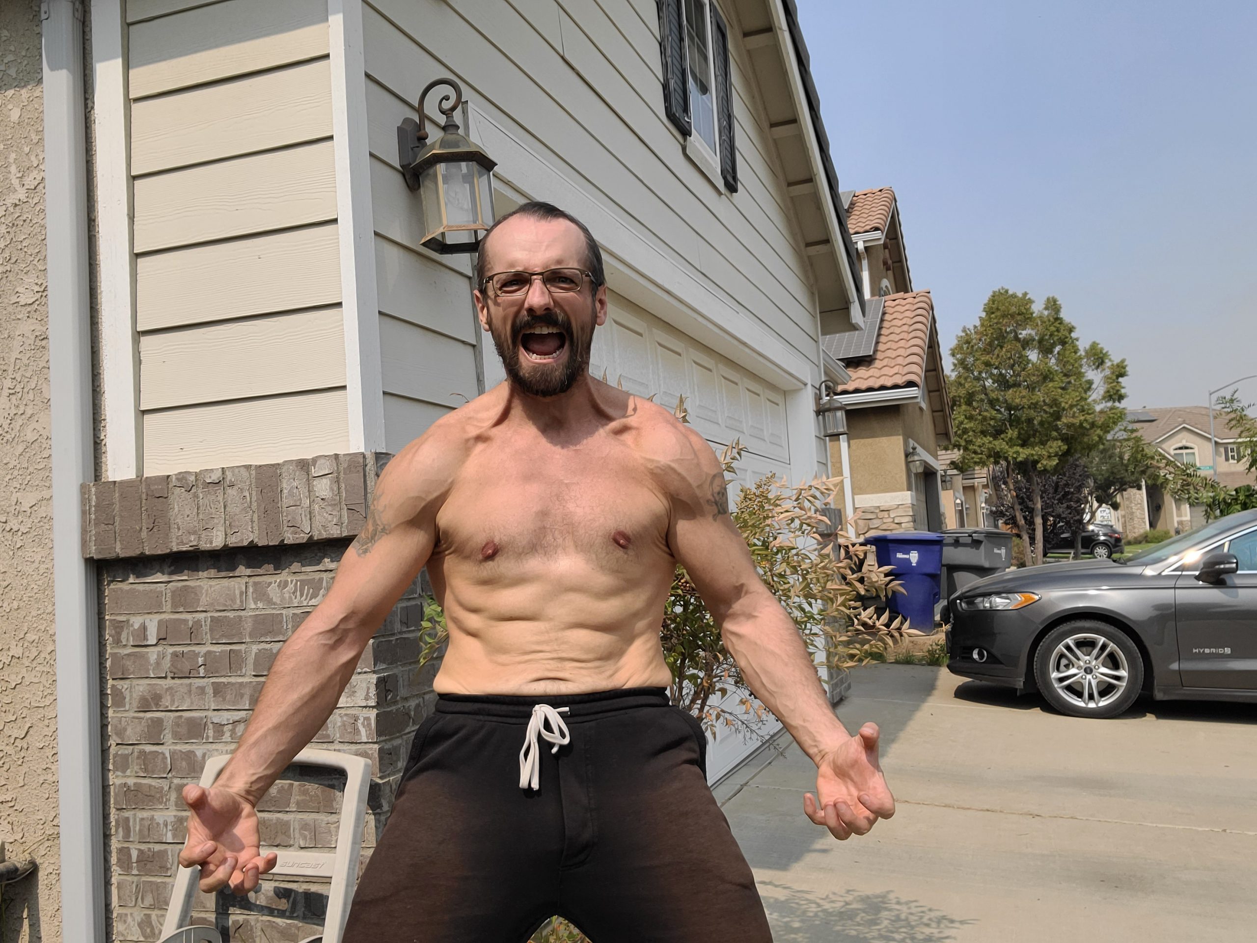 Jason in Wolverine pose