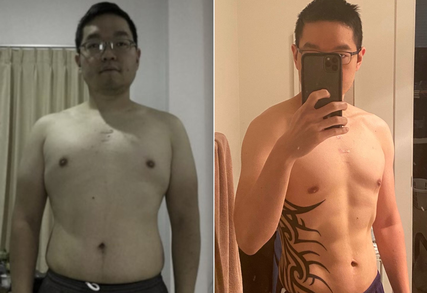 Jeff before and after