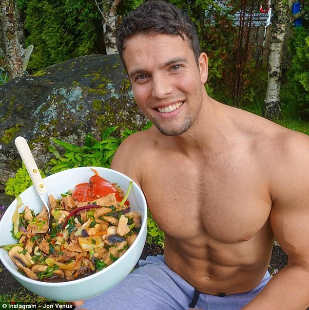 Joe Venus, the began, with food in his hand