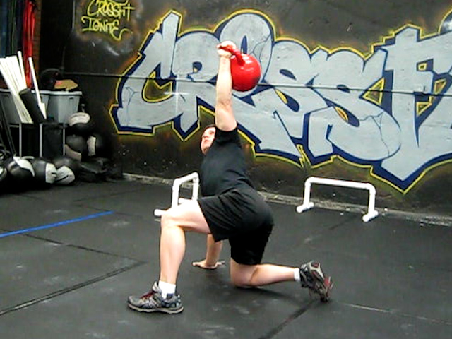 Jim showing the triangle position of the TGU