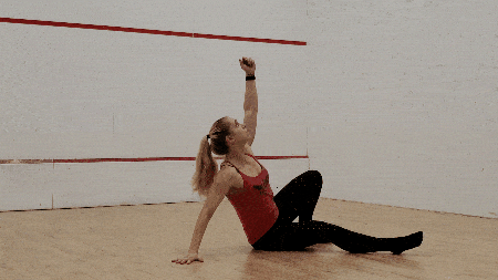 Make sure the triangle you've created with hand, knee, and foot feels strong before shifting weight and moving onto the next step.