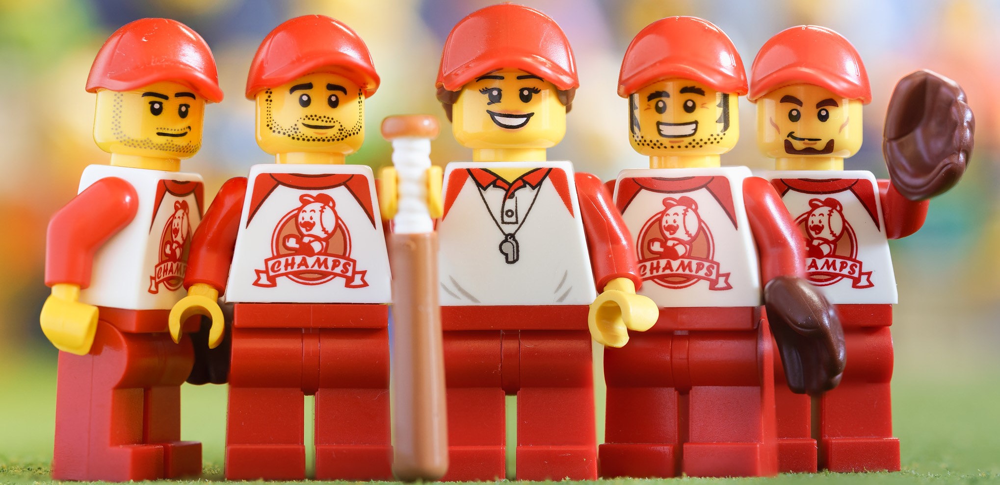A LEGO Baseball Team